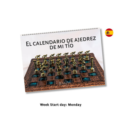 Personalised Chess Wall Calendar by Istvan Maar Photography in Spanish - Cover