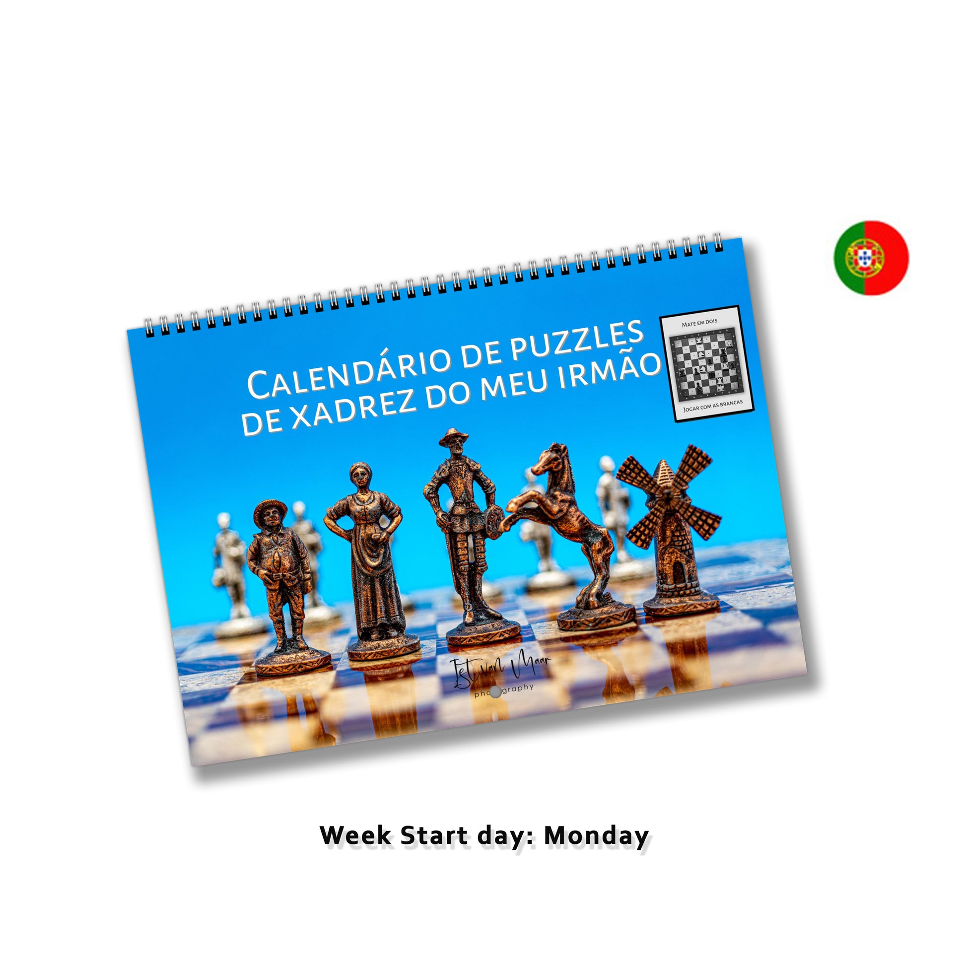 Personalised Unique Chess wall calendar by Istvan Maar Photography