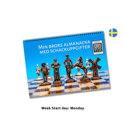 Personalised chess puzzle calendar by Istvan Maar Photography in Swedish