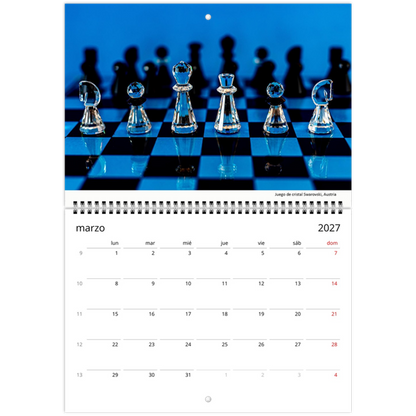 2027 Personalised Chess Wall Calendar | 4799
