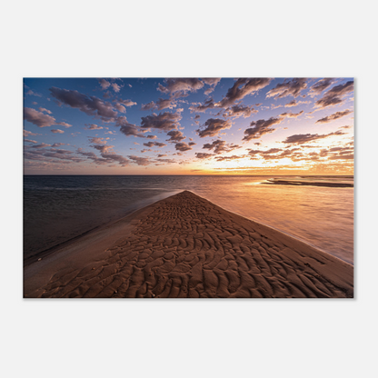 Ocean Beach Sunrise Canvas - Shark Bay by Istvan Maar Photography - close-up