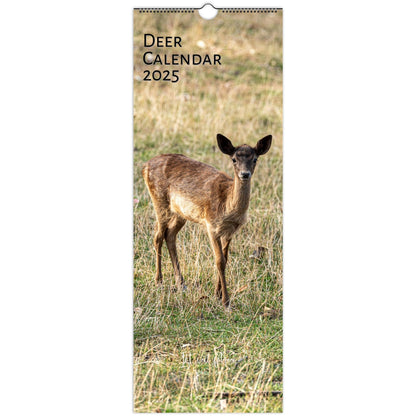 Cover of Slim Vertical Deer Calendar by Istvan Maar Photography in English Week start day Monday