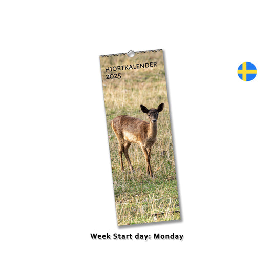 Deer wall calendar by Istvan Mara Photography in Swedish