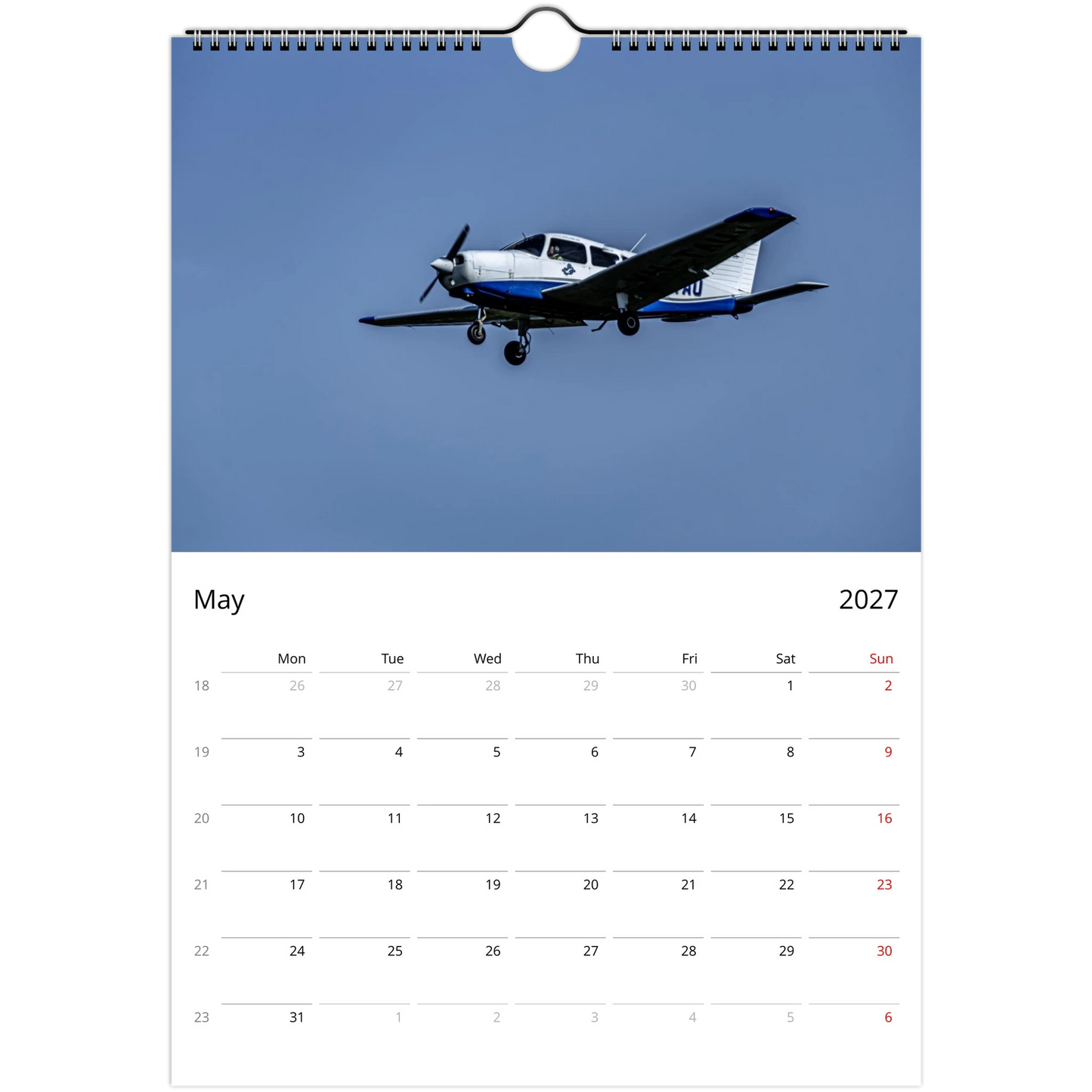 Flying high wall calendar cover by Istvan Maar Photography featuring airplanes