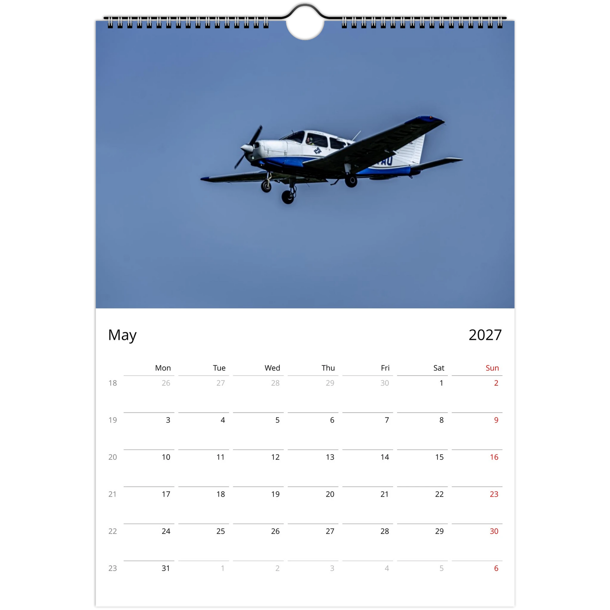 Flying high wall calendar cover by Istvan Maar Photography featuring airplanes