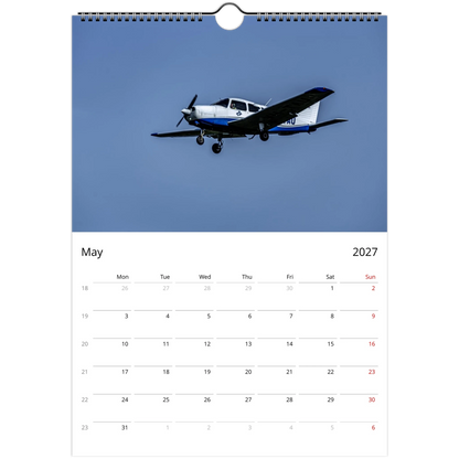 Flying high wall calendar cover by Istvan Maar Photography featuring airplanes