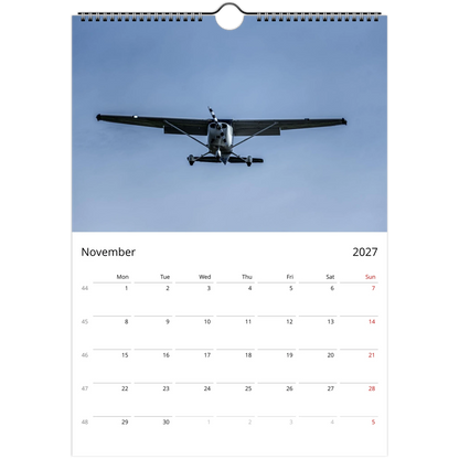 Flying high wall calendar cover by Istvan Maar Photography featuring airplanes