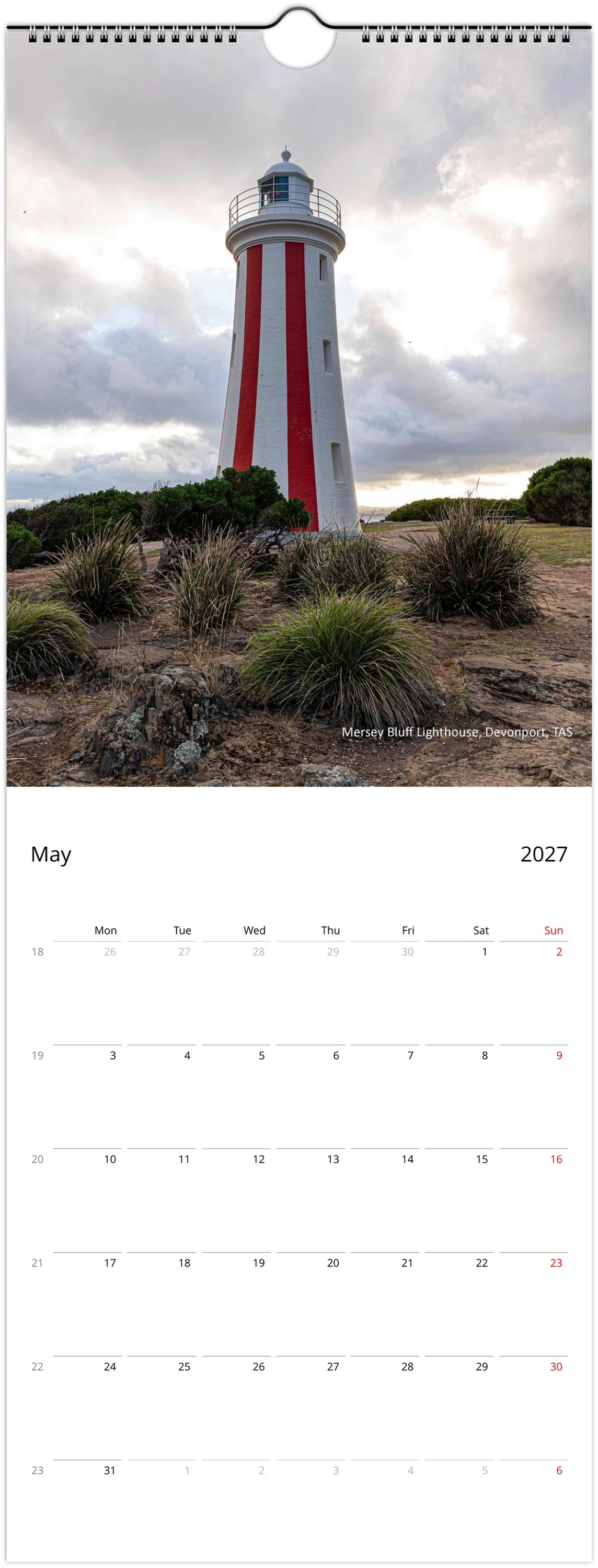 2027 Lighthouse Slim Wall calendar Istvan Maar Photography