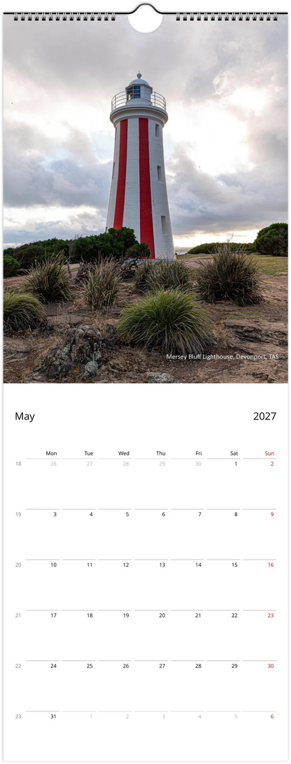 2027 Lighthouse Slim Wall calendar Istvan Maar Photography