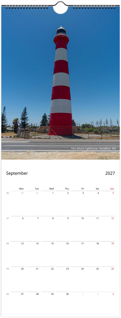 2027 Lighthouse Slim Wall calendar Istvan Maar Photography