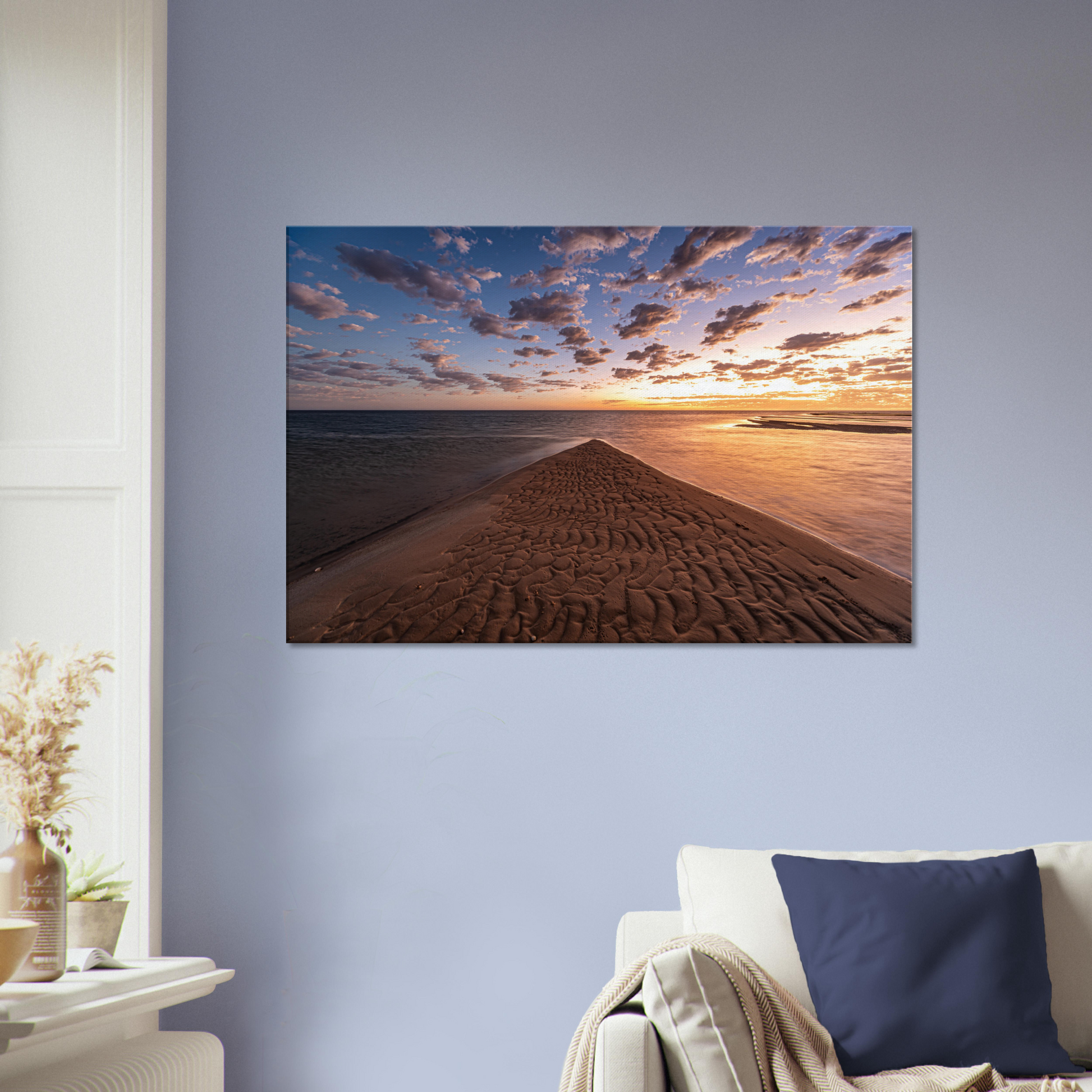 Ocean Beach Sunrise Canvas - Shark Bay by Istvan Maar Photography - study