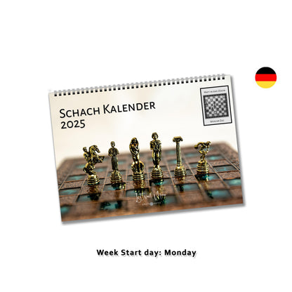 Unique personalised chess puzzle calendar by Istvan Maar Photography in German