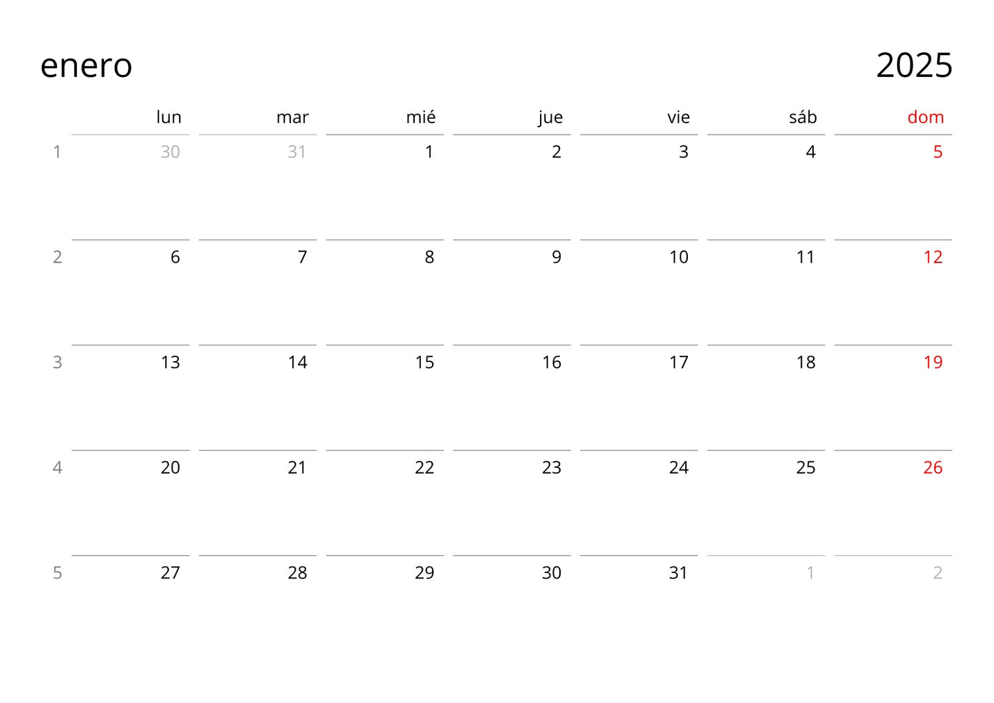 2025 Chess Calendar Spanish Calendar Grid - Monday