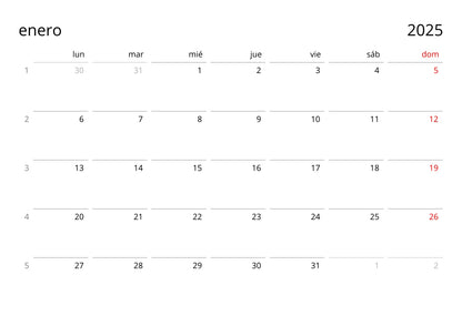 2025 Chess Calendar Spanish Calendar Grid - Monday