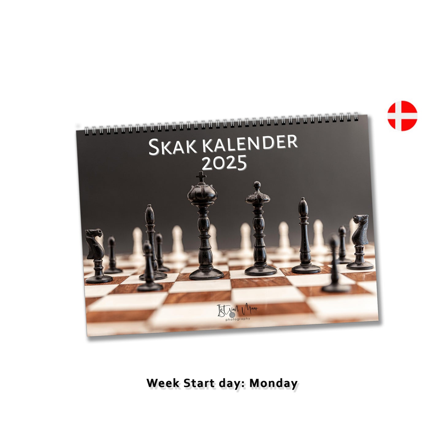 Unique Chess Calendar in Danish by Istvan Maar Photography