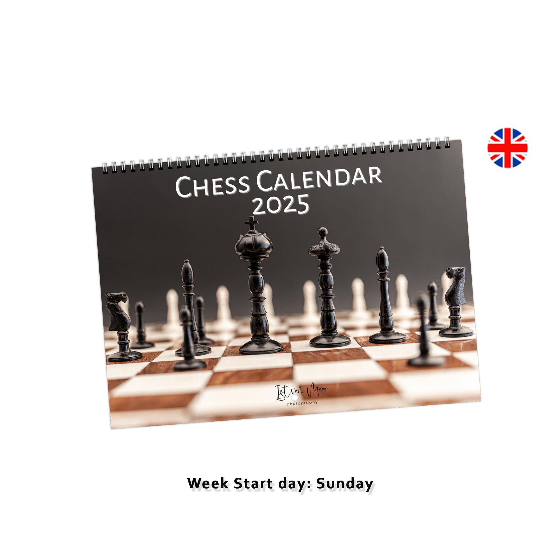 Unique chess calendar by Istvan Maar Photography