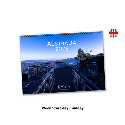 Australia Wall Calendar by Istvan Maar Photography Starts by Sunday