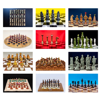 2025 Chess Wall Calendar Bundle | A4 Horizontal | English | Week Starts Monday | 2 Calendars | C