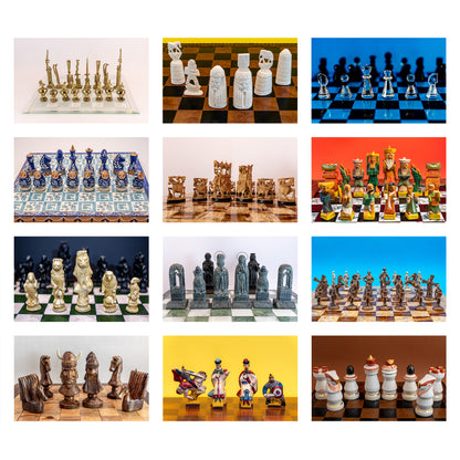 2025 Chess Wall Calendar Bundle | A4 Horizontal | English | Week Starts Monday | 5 Calendars