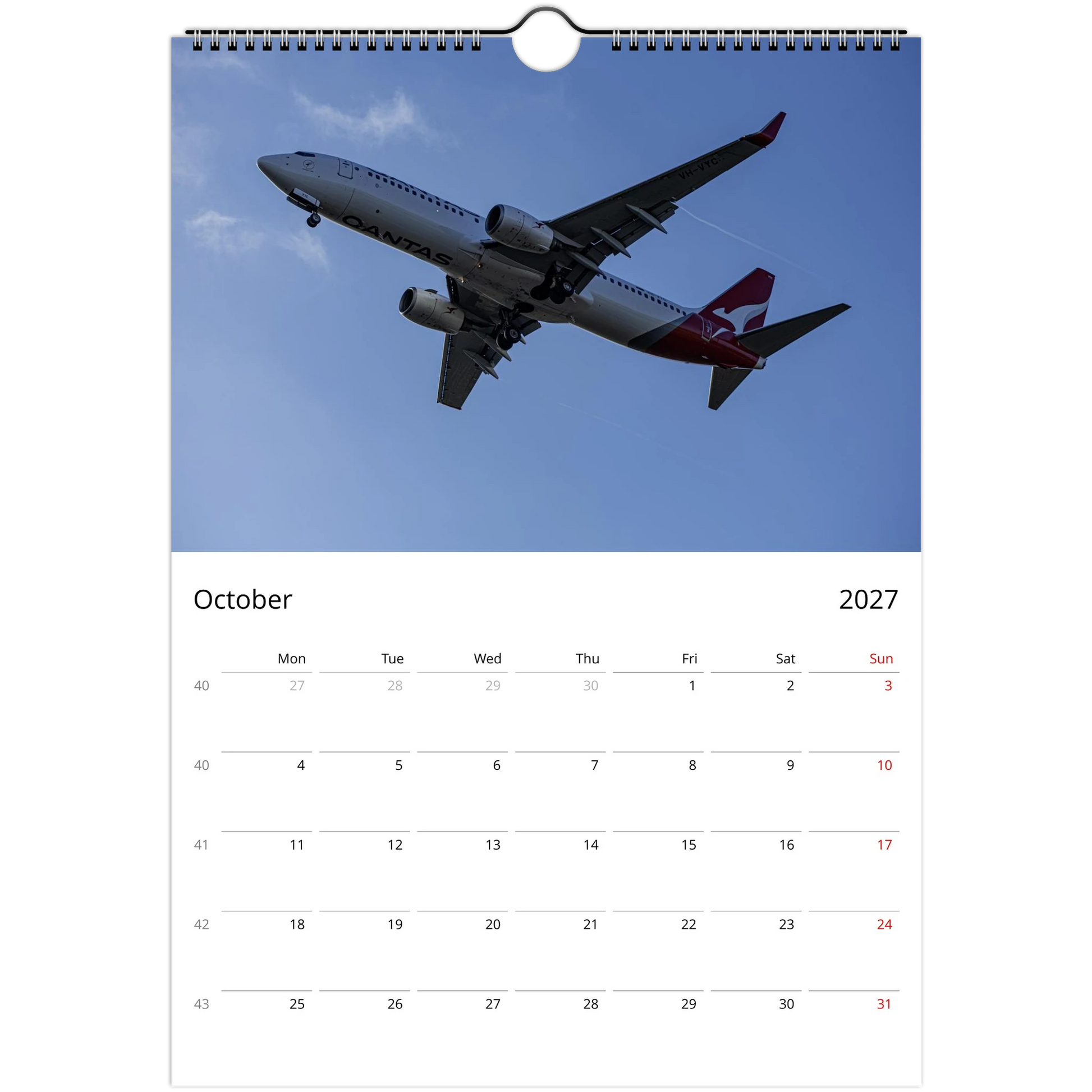 Flying high wall calendar cover by Istvan Maar Photography featuring airplanes
