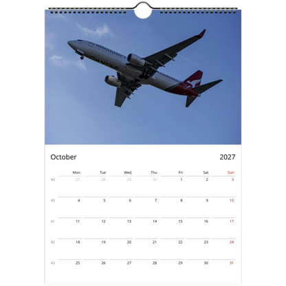 Flying high wall calendar cover by Istvan Maar Photography featuring airplanes