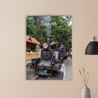 2027 Personalised Train Wall Calendar | 8987