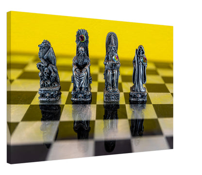 Myth and Magic Chess Set Canvas by Istvan Maar Photography wall art