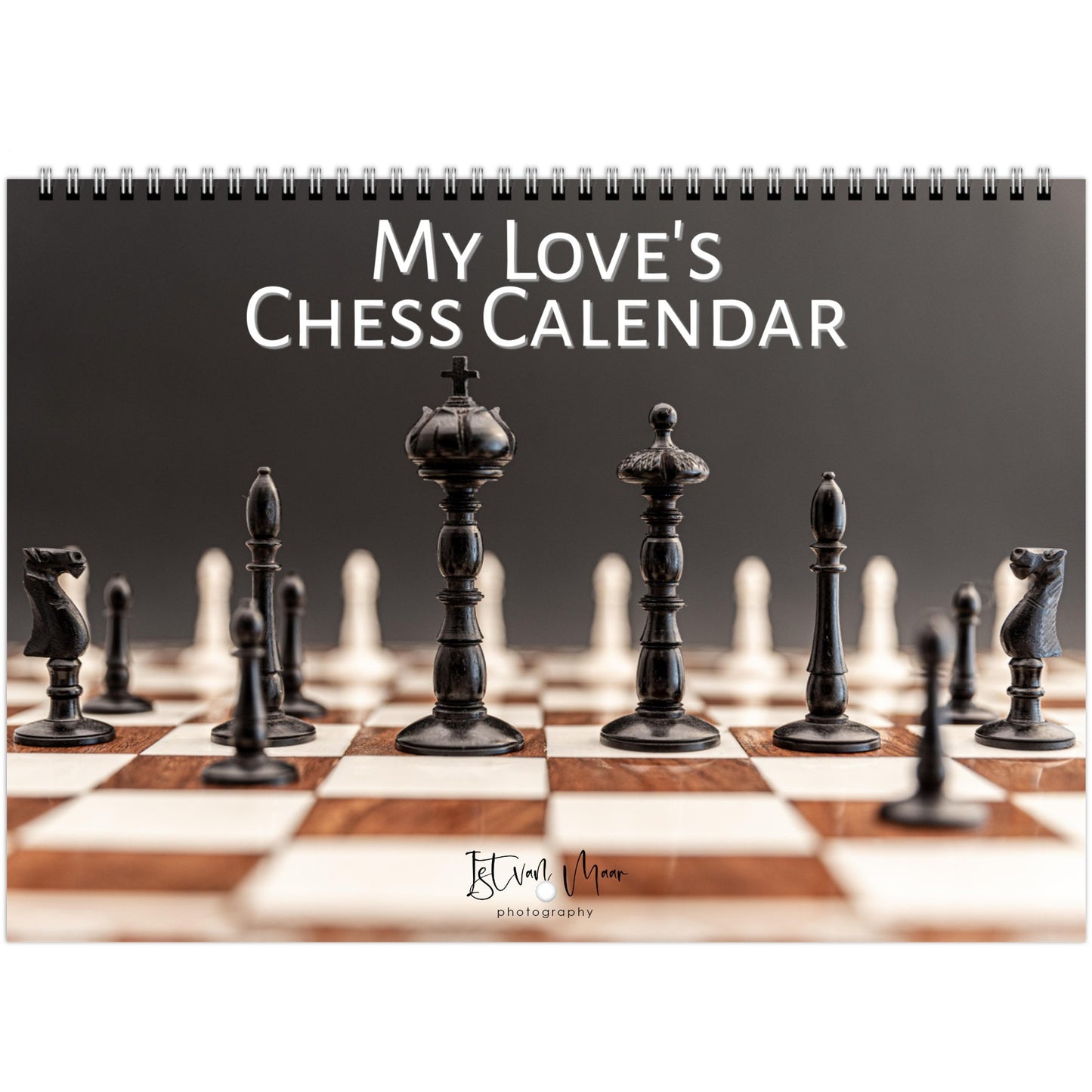 Chess Wall Calendar in English Personalised