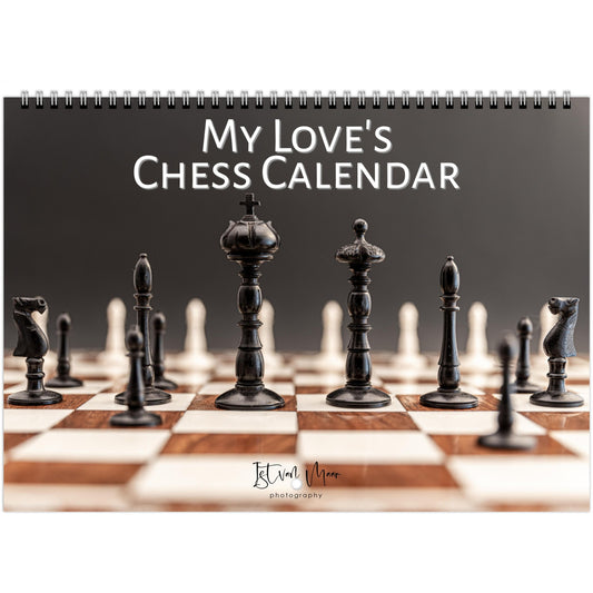 Chess Wall Calendar in English Personalised