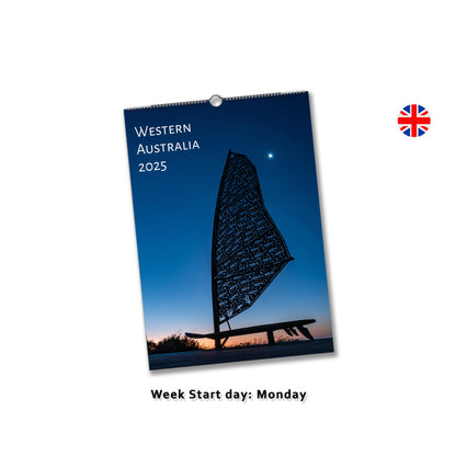 2025 Western Australia Wall Calendar | A3 Vertical | English | Week Starts Monday | 6304 - Istvan Maar Photography