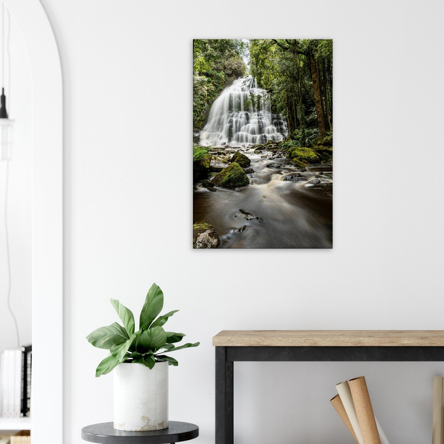 Nelson Falls Canvas by Istvan Maar Photography - lobby