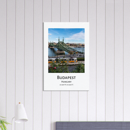 Personalised Budapest Travel Canvas - Liberty Bridge by Istvan Maar Photography - wall art