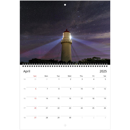 Lighthouse Wall Calendar gift for chess lover by Istvan Maar Photography