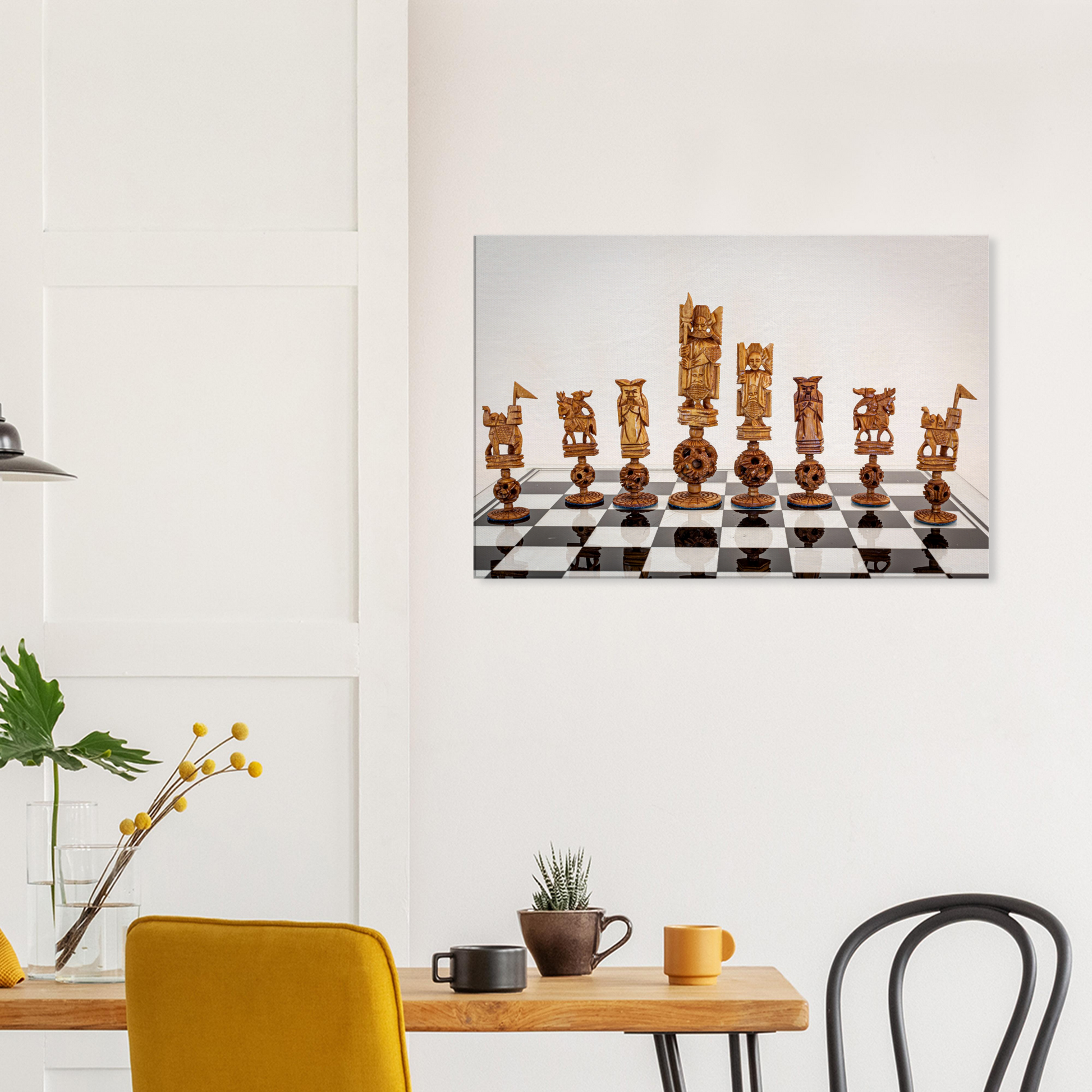 Chinese Puzzle Ball Chess Set Canvas by Istvan Maar Photography - dining room wall decor