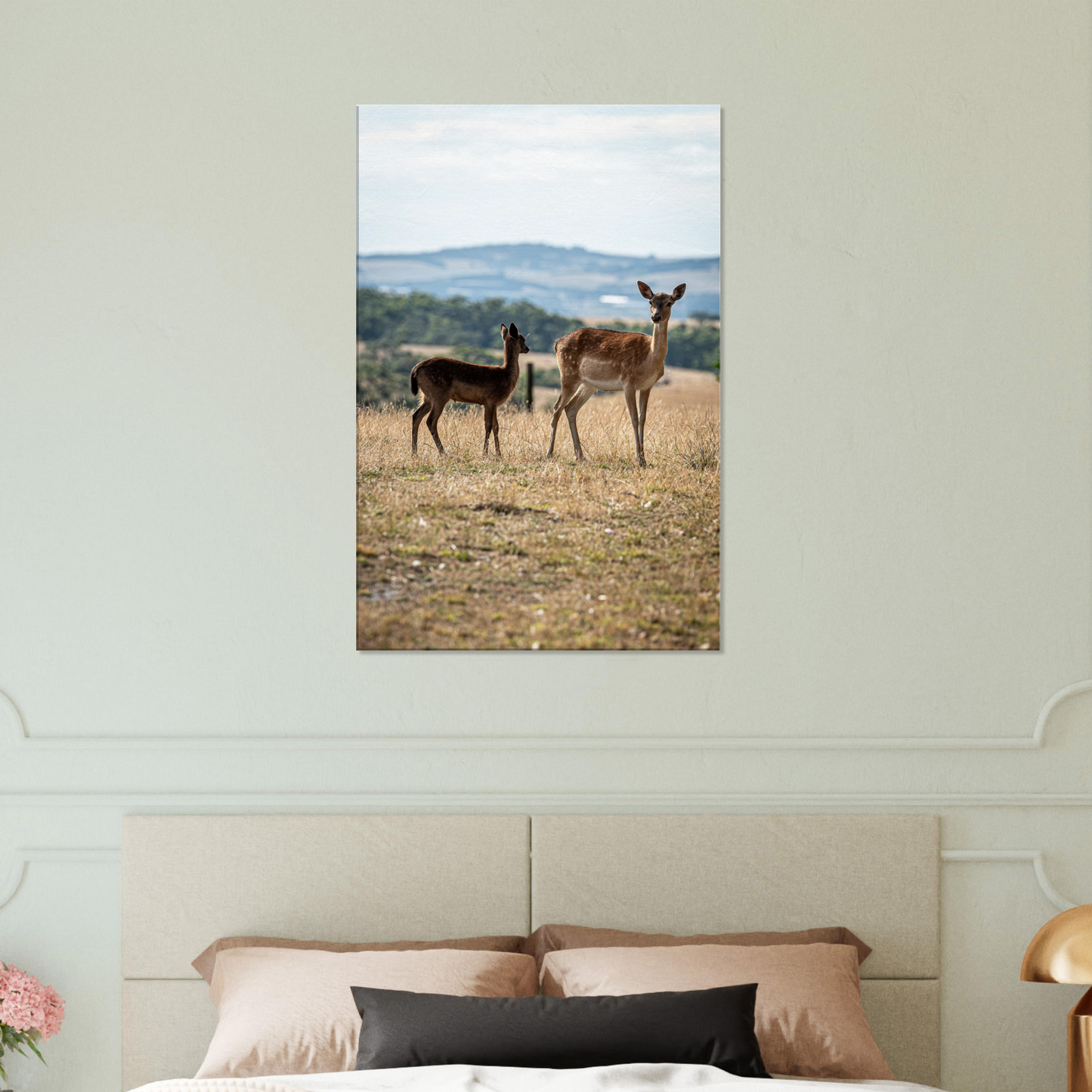 	
Deer Wildlife Animals Art Nursery Photography Wall Decor Kids Room Poster Playroom Artwork Stag Stretched Canvas 085