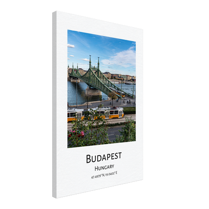 Personalised Budapest Travel Canvas - Liberty Bridge by Istvan Maar Photography - wall art