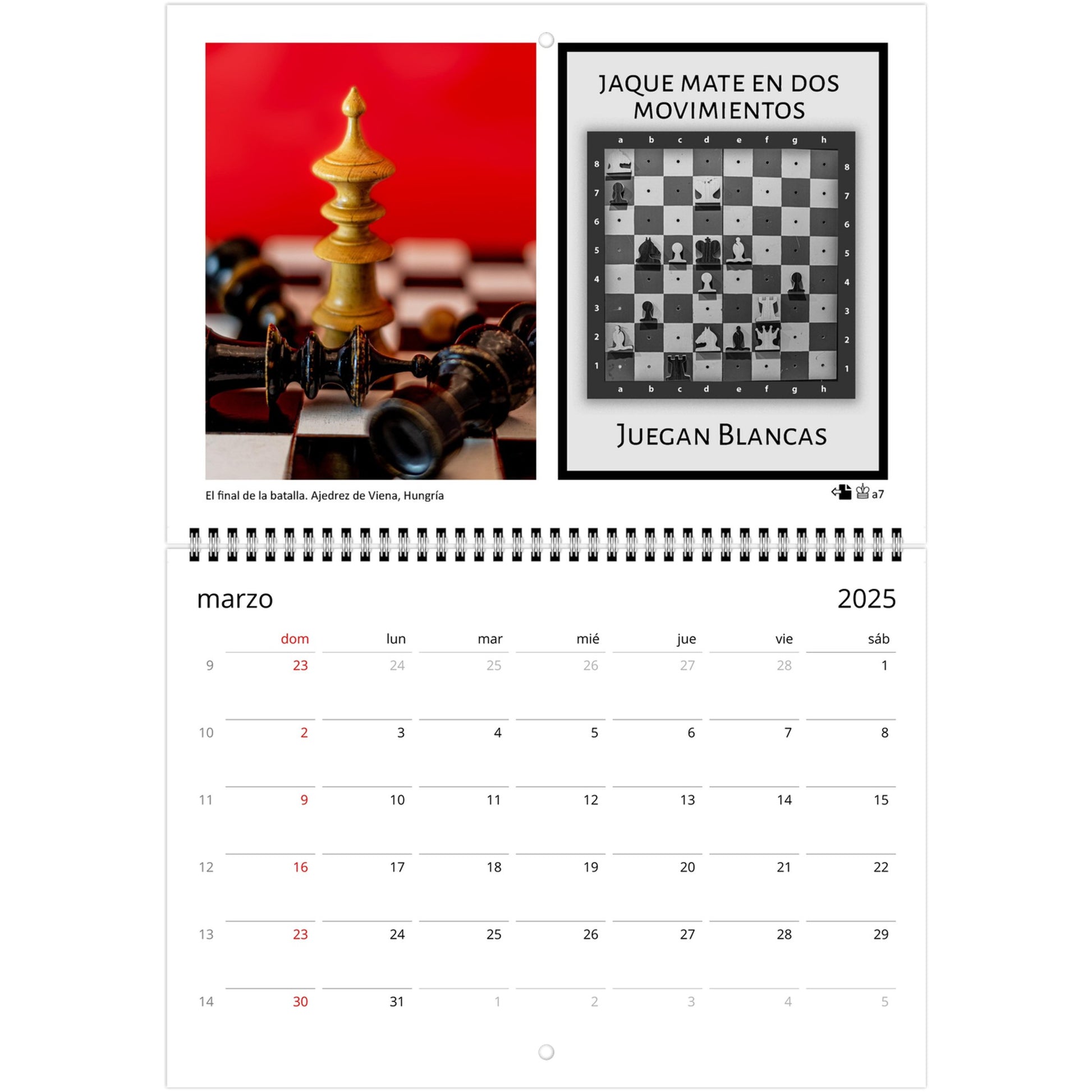 Chess Puzzle Calendar creative chess by Istvan Maar Photography