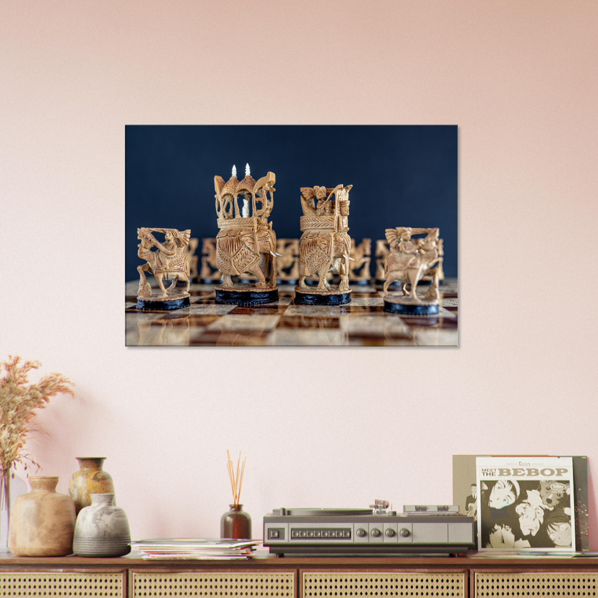 Rajasthan style chess canvas by Istvan Maar Photography - man cave