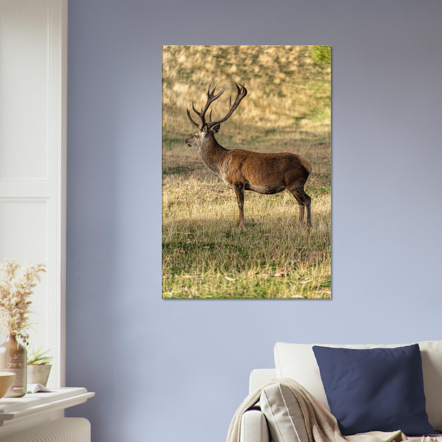 	
Deer Wildlife Animals Art Nursery Photography Wall Decor Kids Room Poster Playroom Artwork Stag Stretched Canvas 059