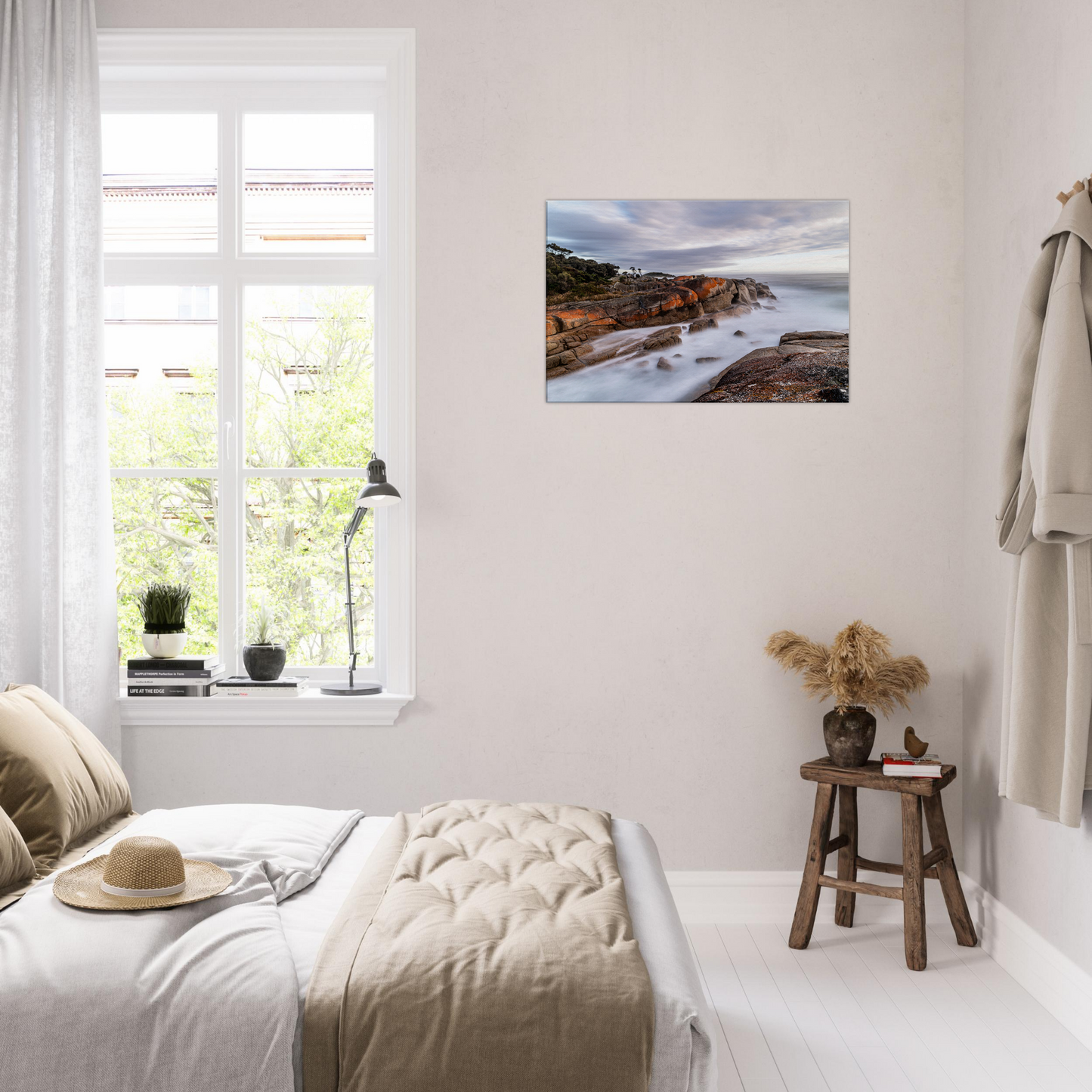 Dreamy Binalong Bay Coastal Canvas by Istvan Maar Photography - bedroom