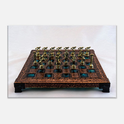 Greek Mythology Themed Chess Set Canvas by Istvan Maar Photography - Close up