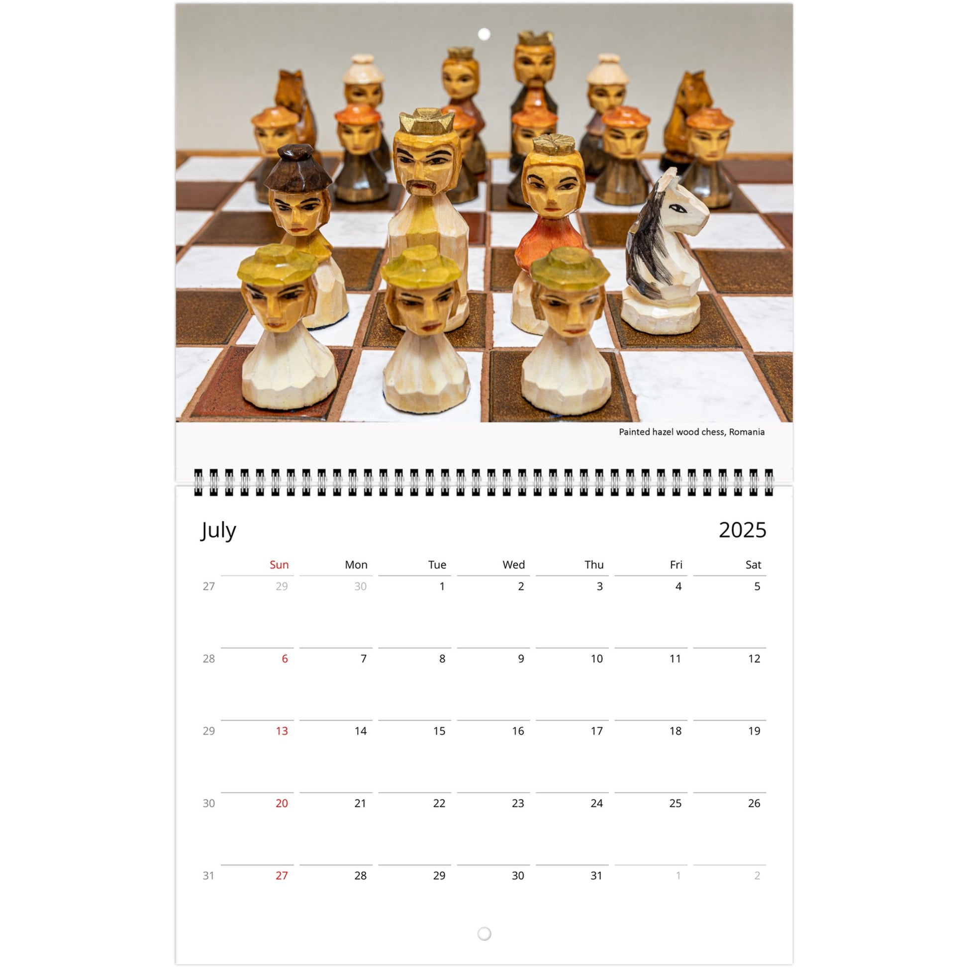 Chess Puzzle Calendar by Istvan Maar Photography