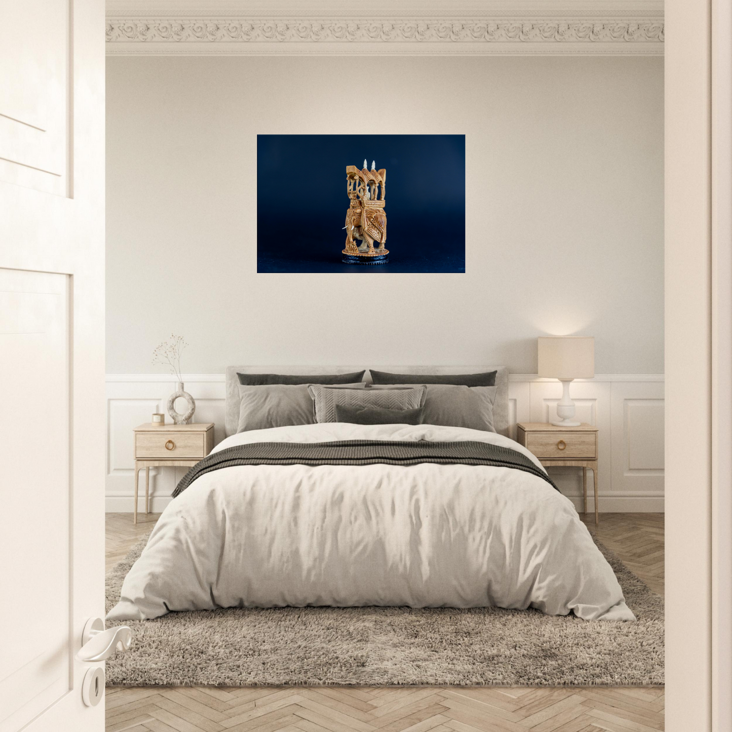 Rajasthan style chess canvas by Istvan Maar Photography - master bedroom