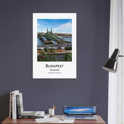 Personalised Budapest Travel Canvas - Liberty Bridge by Istvan Maar Photography - wall art