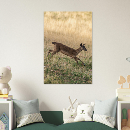 	
Deer Wildlife Animals Art Nursery Photography Wall Decor Kids Room Poster Playroom Artwork Stag Stretched Canvas 113