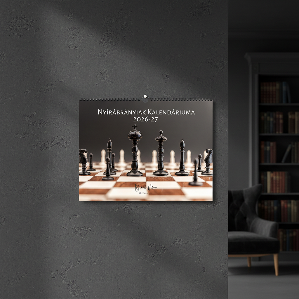 Chess Calendar Wall Mockup