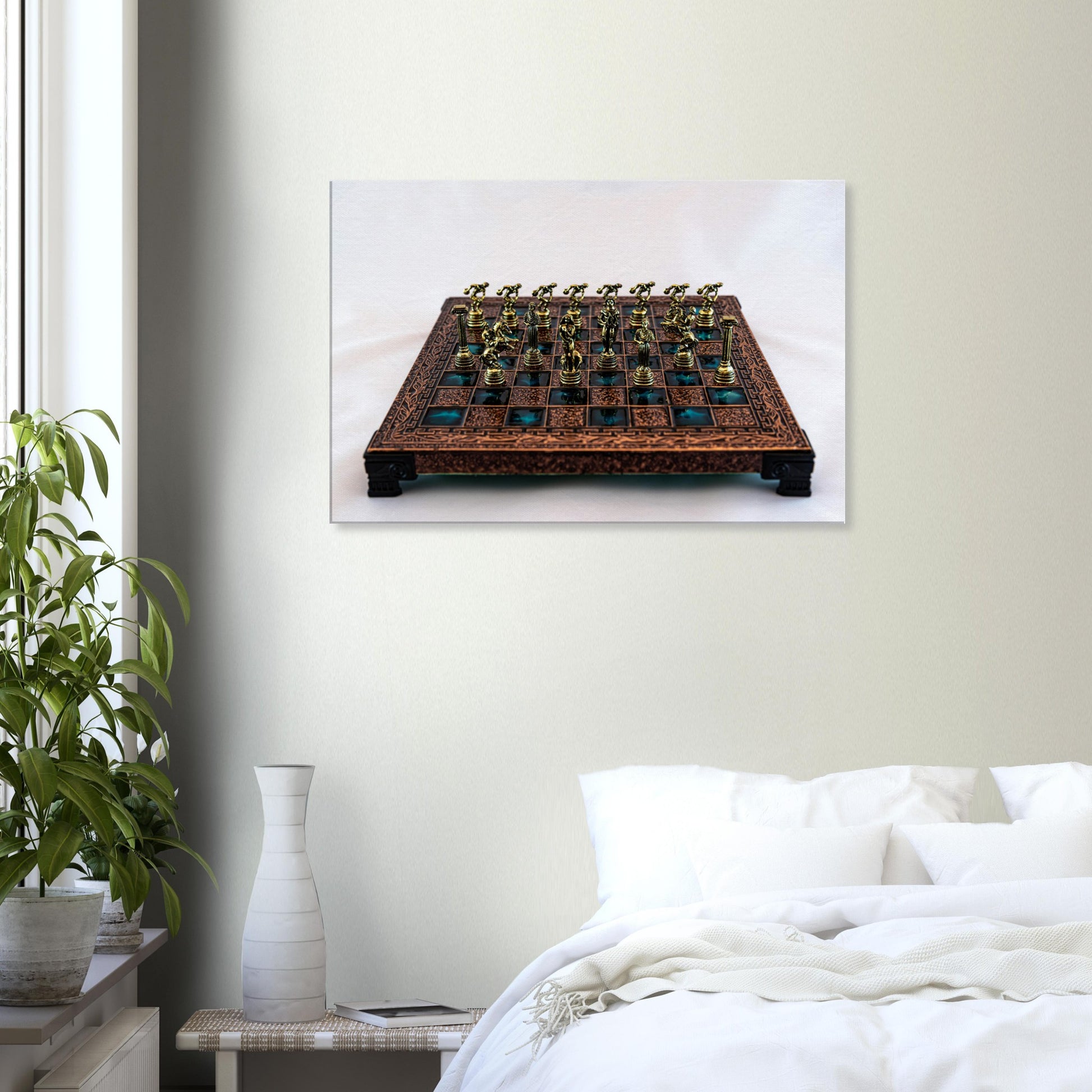 Greek Mythology Themed Chess Set Canvas by Istvan Maar Photography - Bedroom decor