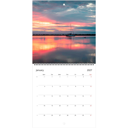 Ships Square Wall Calendar – open calendar view with ship detail