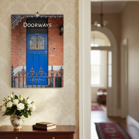 Doorways Wall Calendar – Heritage Home Entryway Mockup