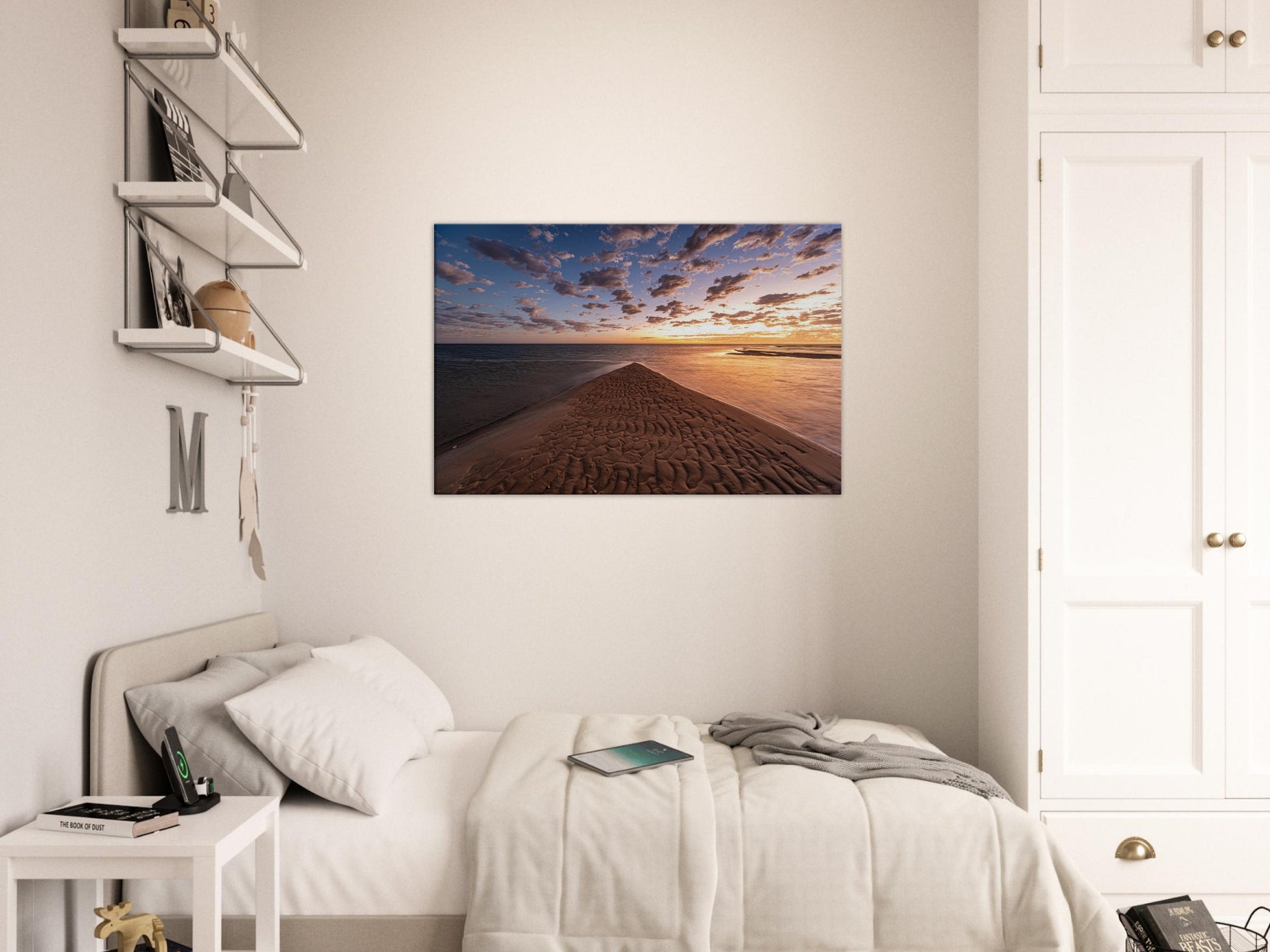 Ocean Beach Sunrise Canvas - Shark Bay by Istvan Maar Photography - teen's room